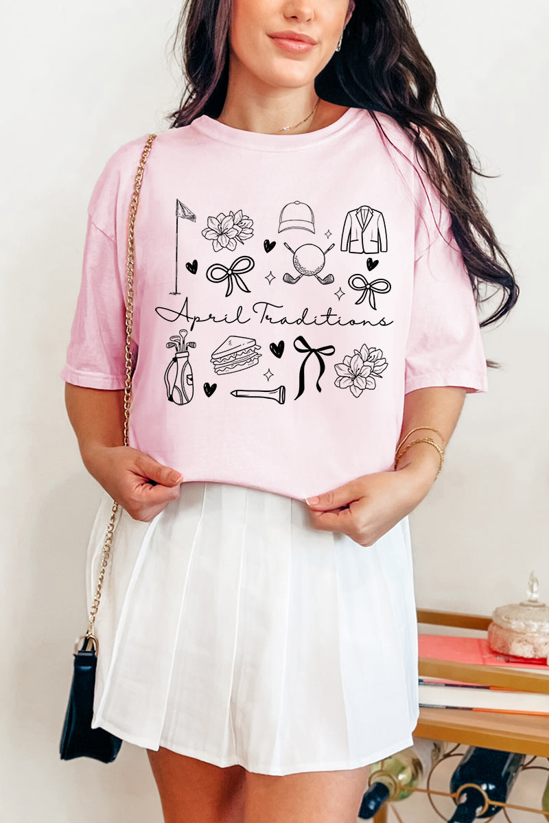 April Traditions Comfort Colors Adult Ring-Spun Cotton Tee