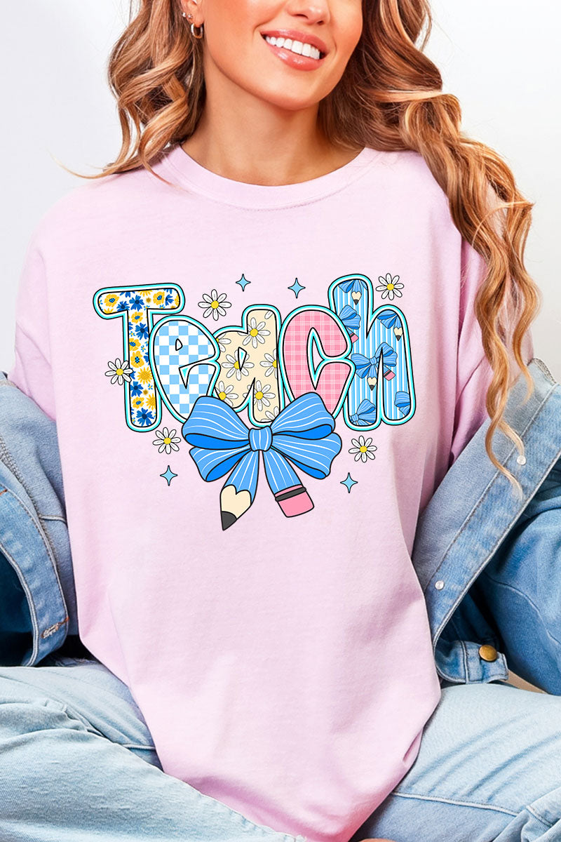 Daisy Days Teach Comfort Colors Adult Ring-Spun Cotton Tee