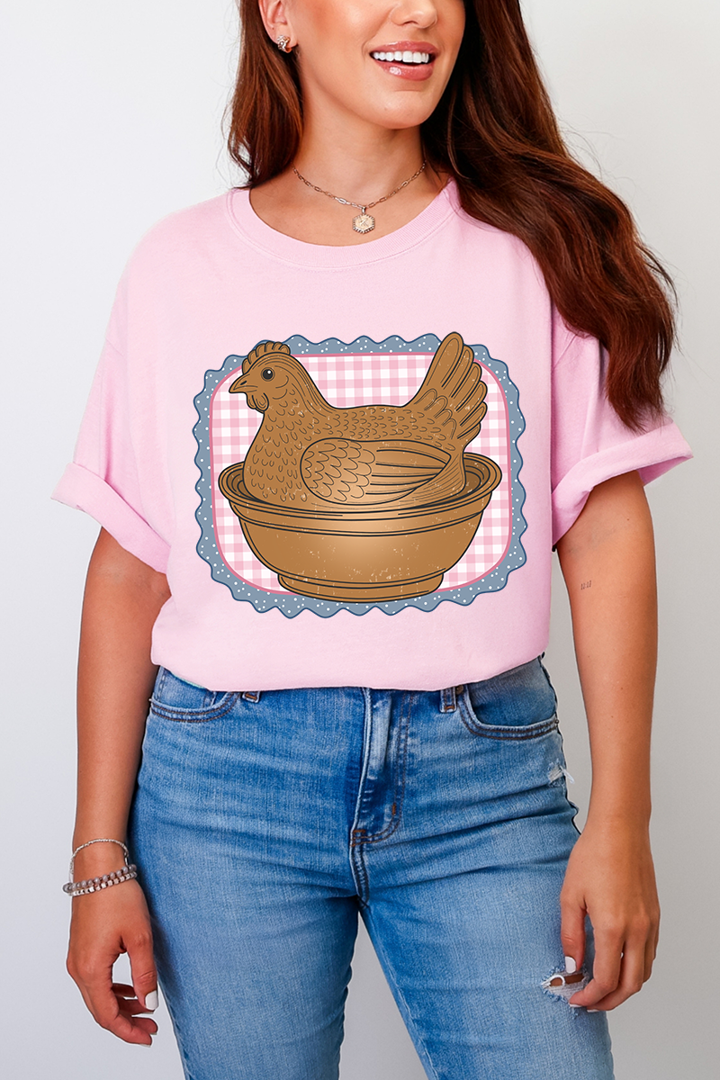 Hen & Home Comfort Colors Adult Ring-Spun Cotton Tee
