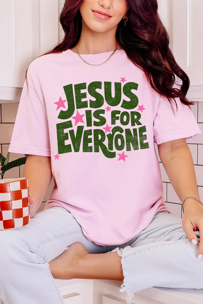 Jesus Is For Everyone Comfort Colors Adult Ring-Spun Cotton Tee