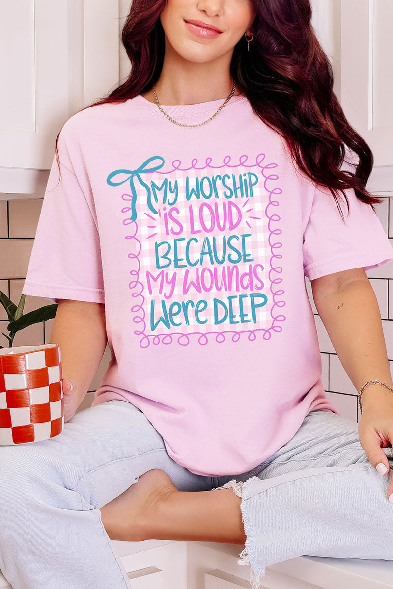 Worship Loud Comfort Colors Adult Ring-Spun Cotton Tee