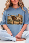 Desert Monarch Longhorn Comfort Colors Adult Ring-Spun Cotton Tee