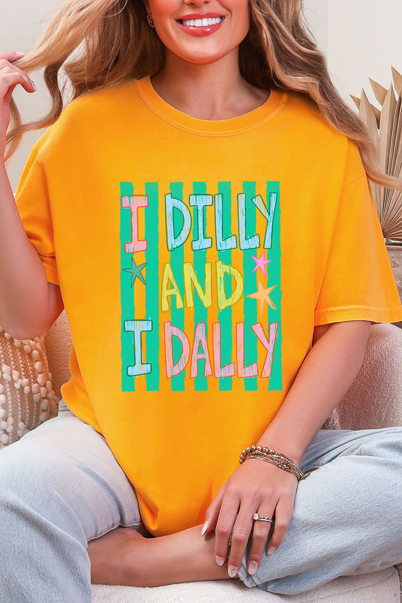 I Dilly & I Dally Comfort Colors Adult Ring-Spun Cotton Tee