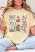 Blossom Bunny Patch Comfort Colors Adult Ring-Spun Cotton Tee