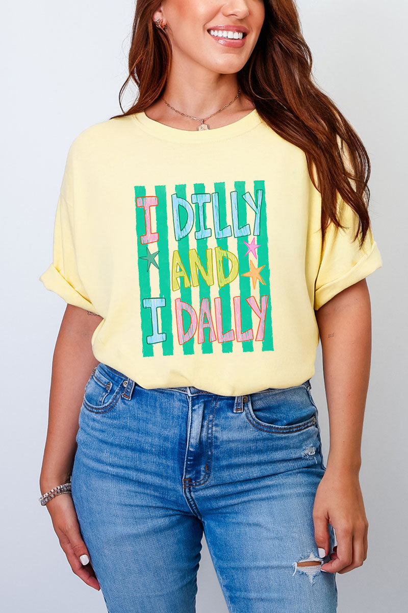 I Dilly & I Dally Comfort Colors Adult Ring-Spun Cotton Tee