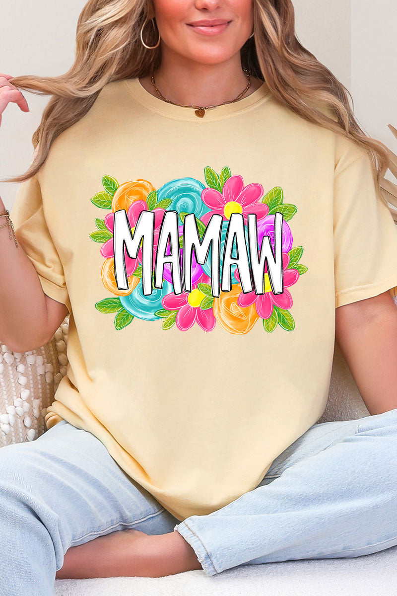 Personalized Mother's Day Bloom Comfort Colors Adult Ring-Spun Cotton Tee *Choose Your Name