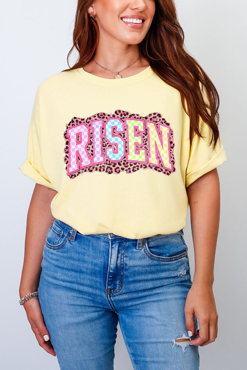 Risen In Color Comfort Colors Adult Ring-Spun Cotton Tee