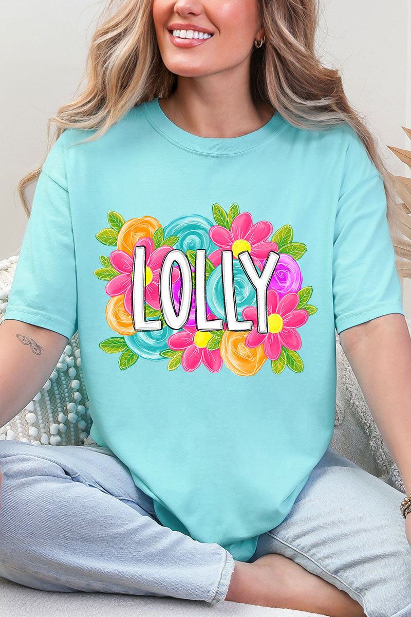 Personalized Mother's Day Bloom Comfort Colors Adult Ring-Spun Cotton Tee *Choose Your Name