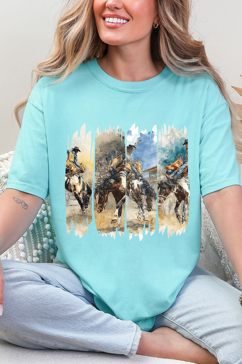 Retro Rodeo Rebel Comfort Colors Adult Ring-Spun Cotton Tee