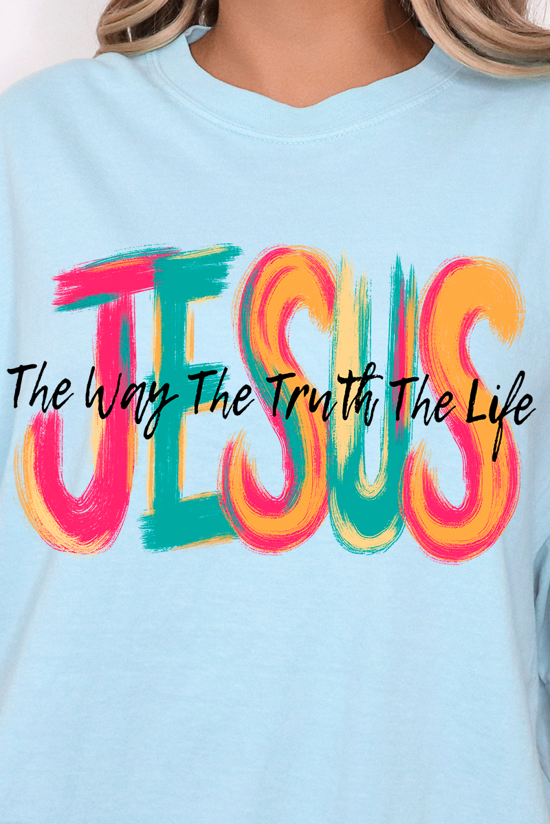 Brushstroke Jesus Comfort Colors Adult Ring-Spun Cotton Tee