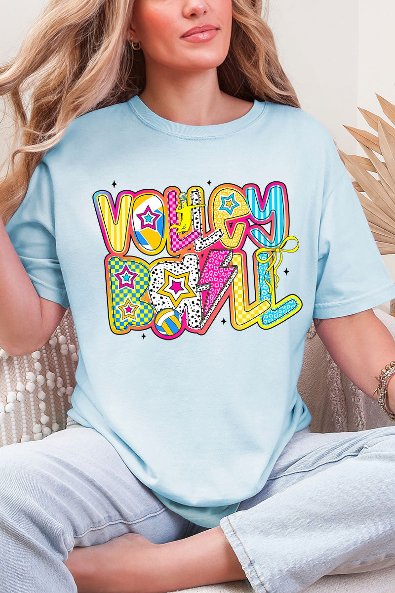 Vibrant Volleyball Comfort Colors Adult Ring-Spun Cotton Tee