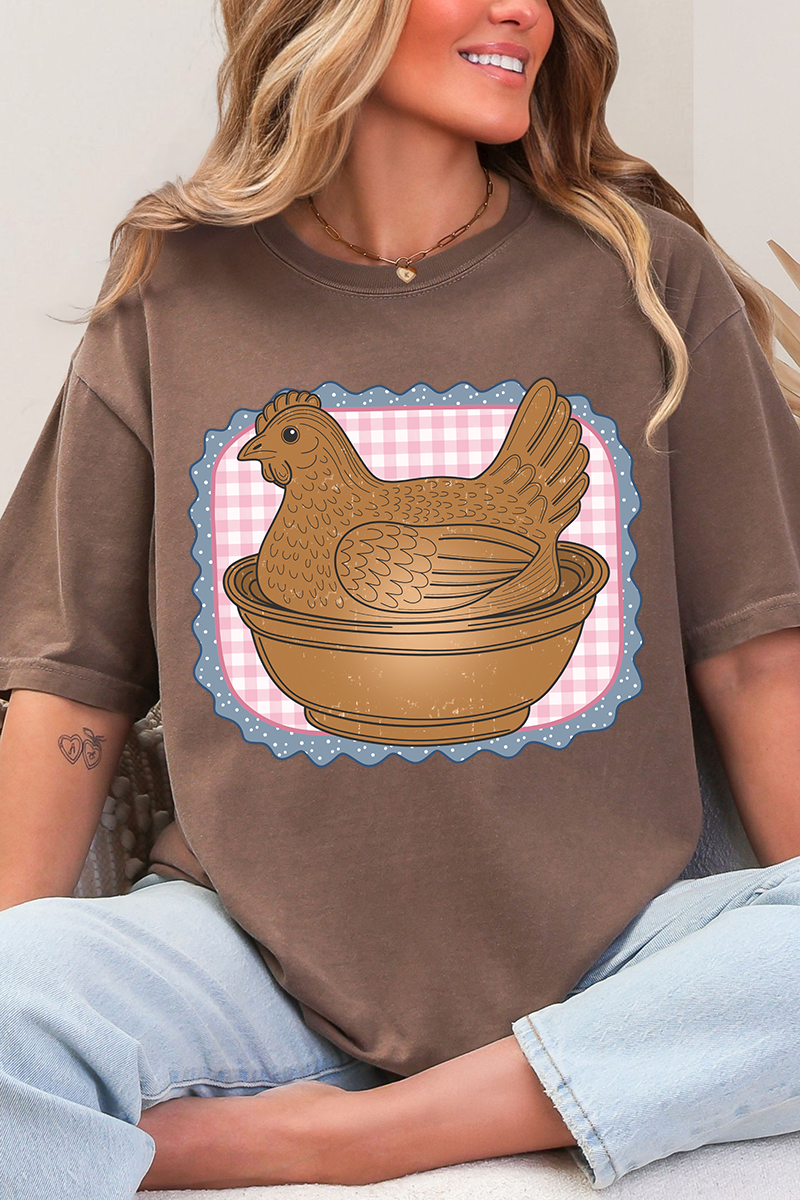 Hen & Home Comfort Colors Adult Ring-Spun Cotton Tee