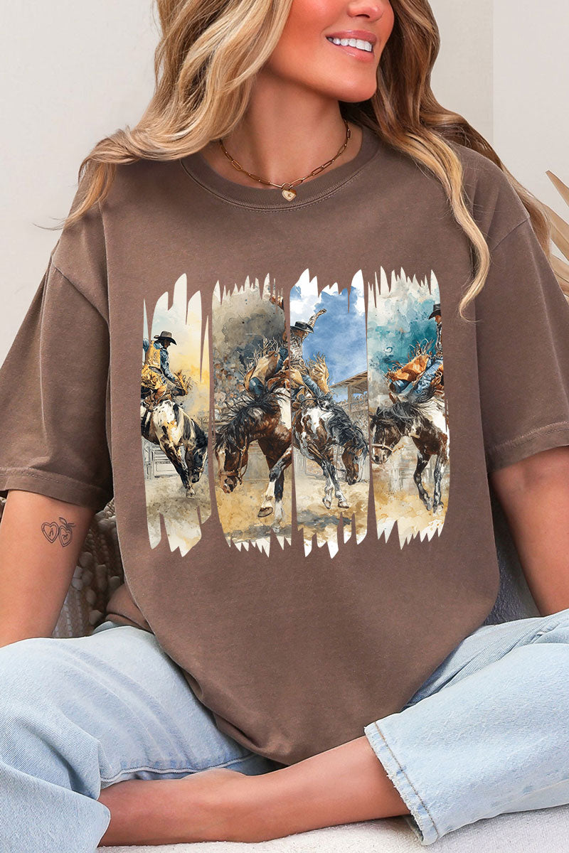 Retro Rodeo Rebel Comfort Colors Adult Ring-Spun Cotton Tee