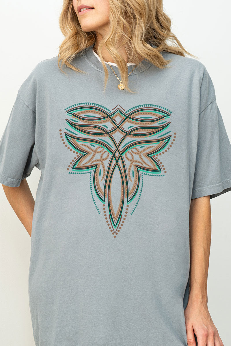 Tan Boot Stitch Comfort Colors Adult Ring-Spun Cotton Tee