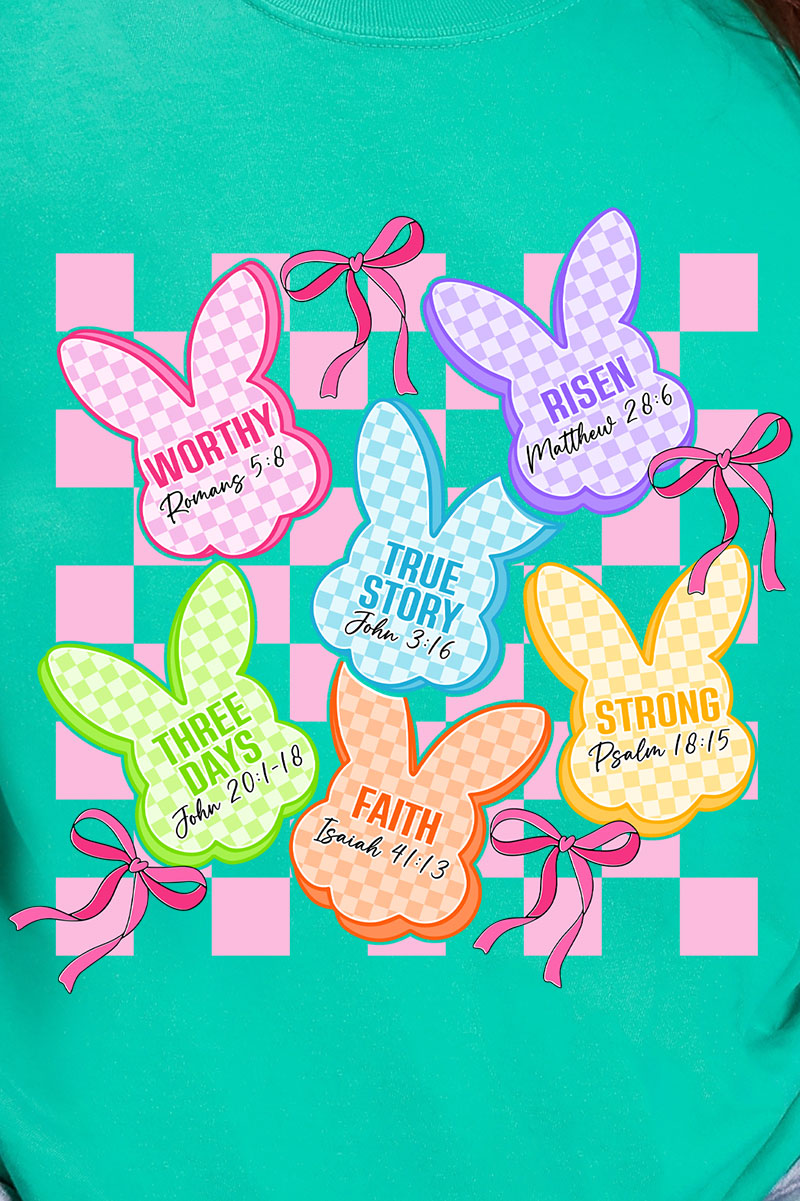Little Bunnies, Big Faith Comfort Colors Adult Ring-Spun Cotton Tee