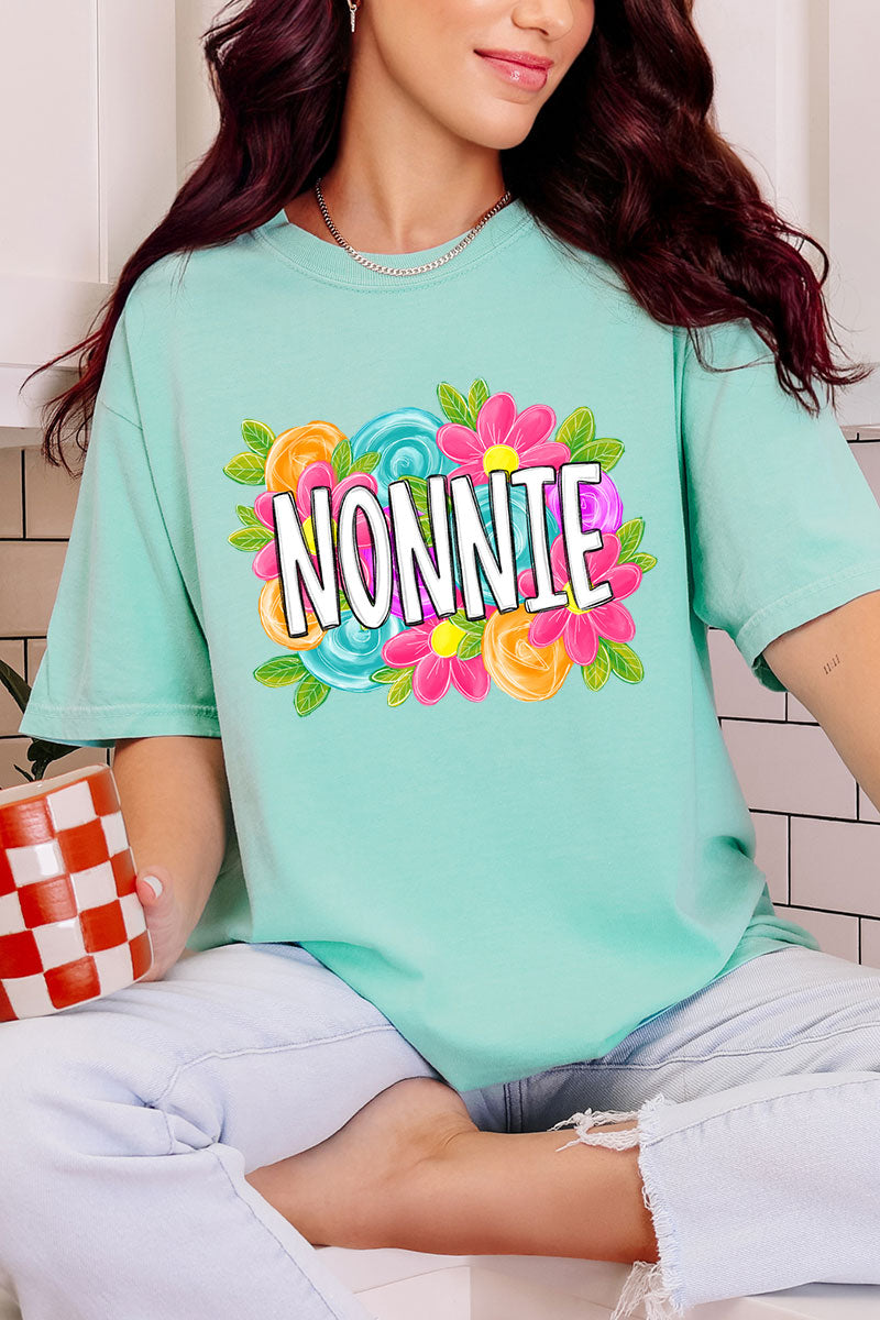 Personalized Mother's Day Bloom Comfort Colors Adult Ring-Spun Cotton Tee *Choose Your Name