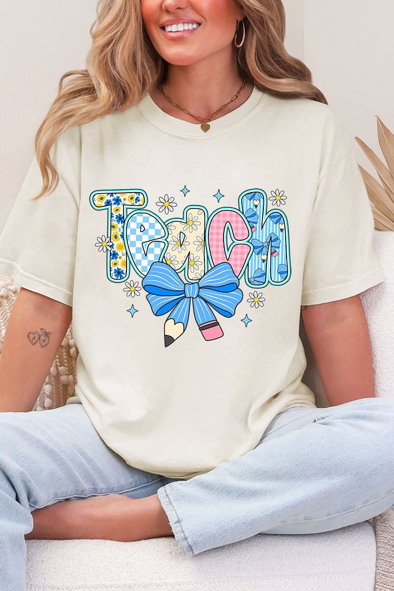 Daisy Days Teach Comfort Colors Adult Ring-Spun Cotton Tee