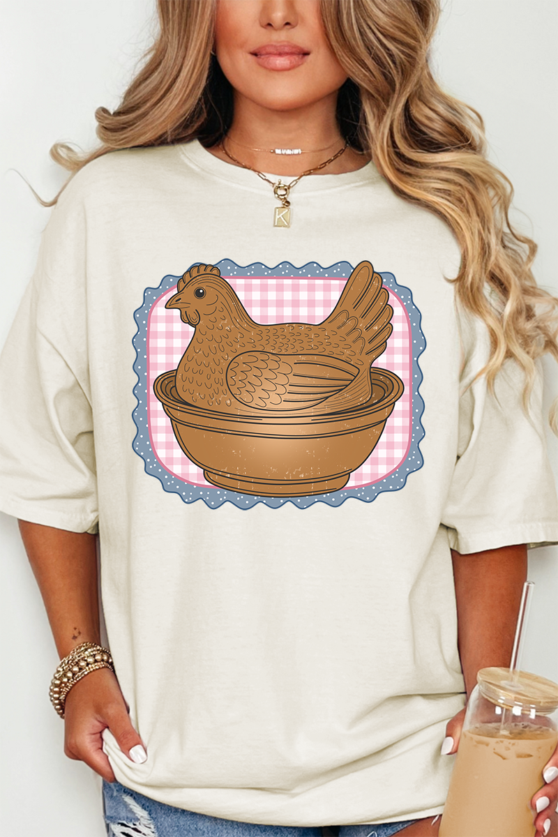Hen & Home Comfort Colors Adult Ring-Spun Cotton Tee