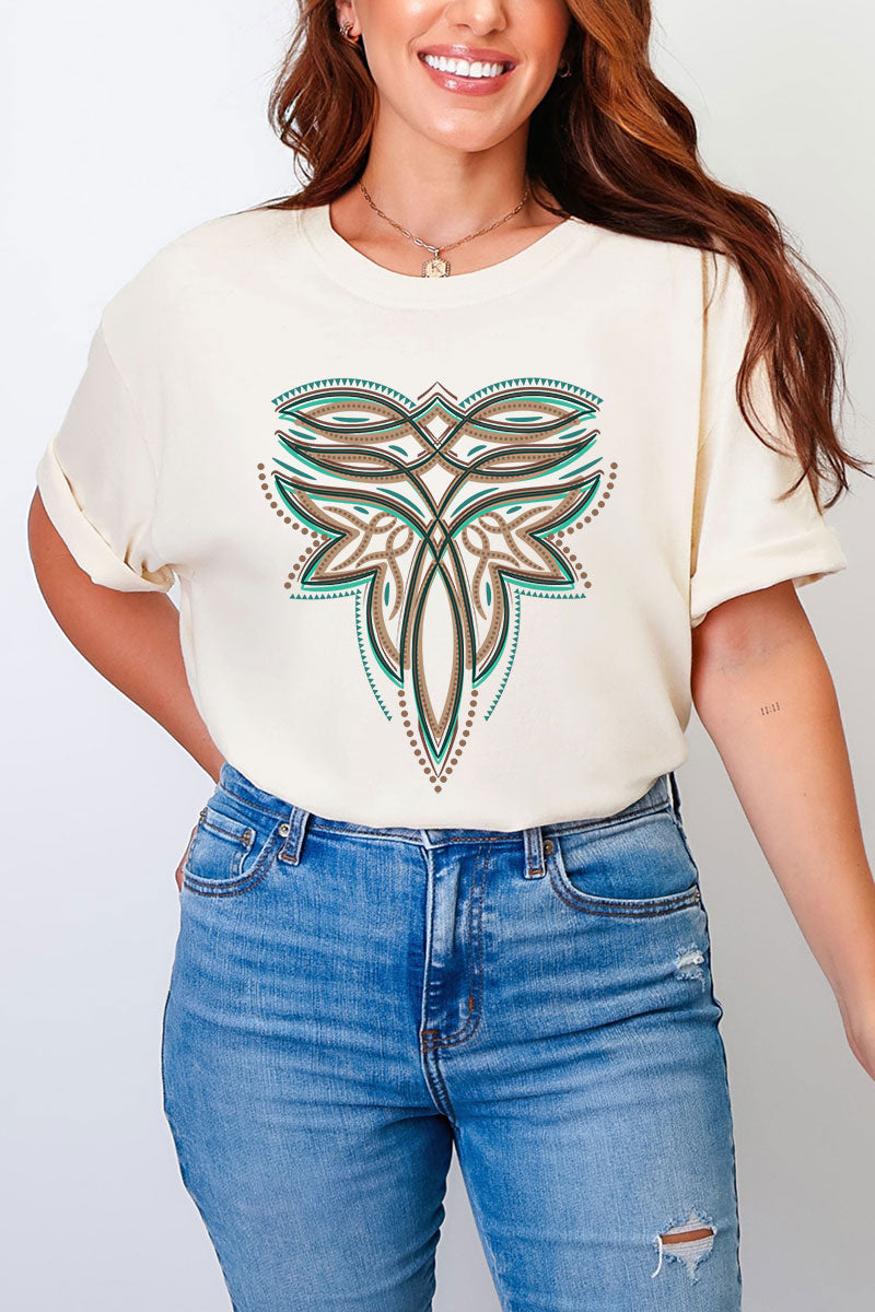 Tan Boot Stitch Comfort Colors Adult Ring-Spun Cotton Tee