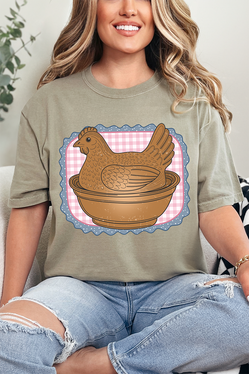 Hen & Home Comfort Colors Adult Ring-Spun Cotton Tee