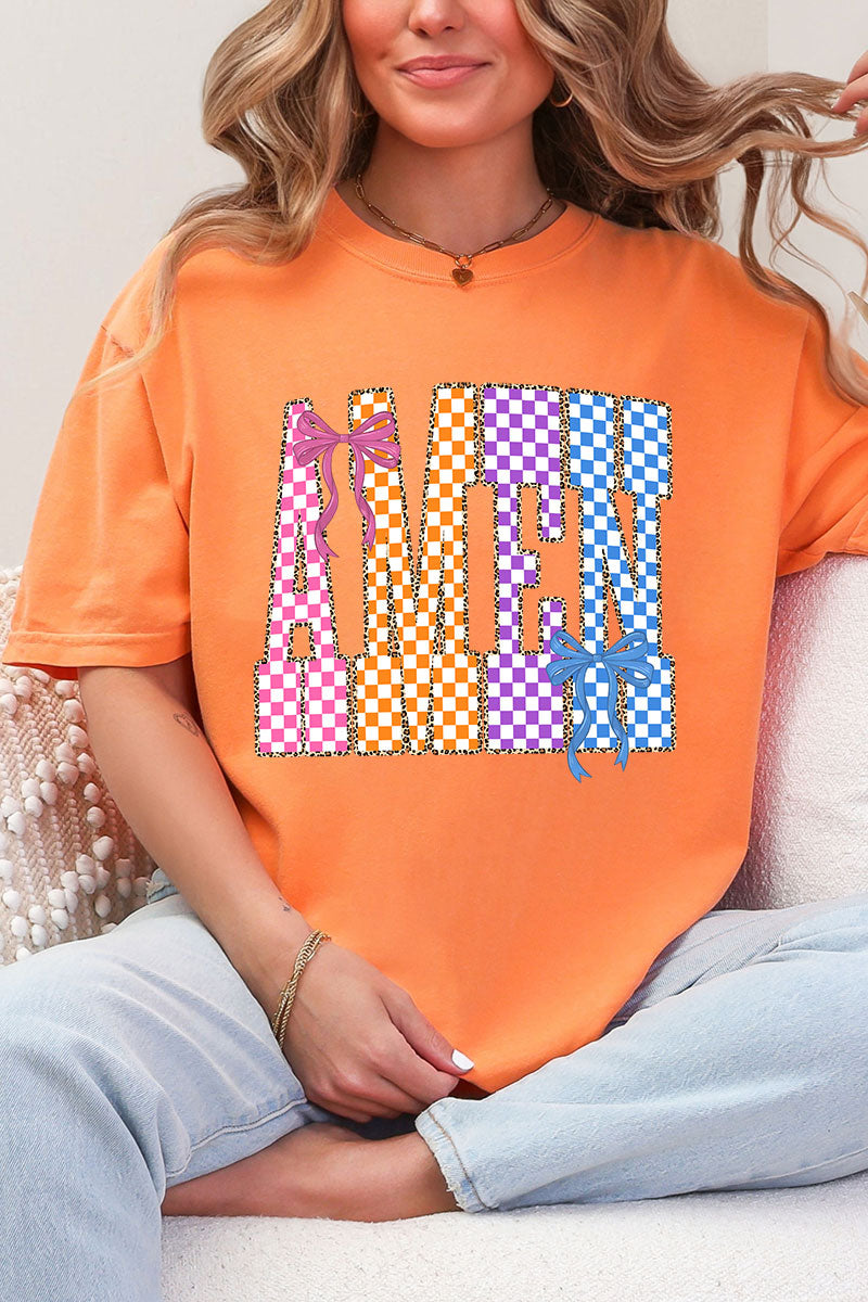 Color Check Amen Comfort Colors Adult Ring-Spun Cotton Tee