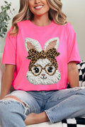 Faux Yarn Easter Bunny Comfort Colors Adult Ring-Spun Cotton Tee
