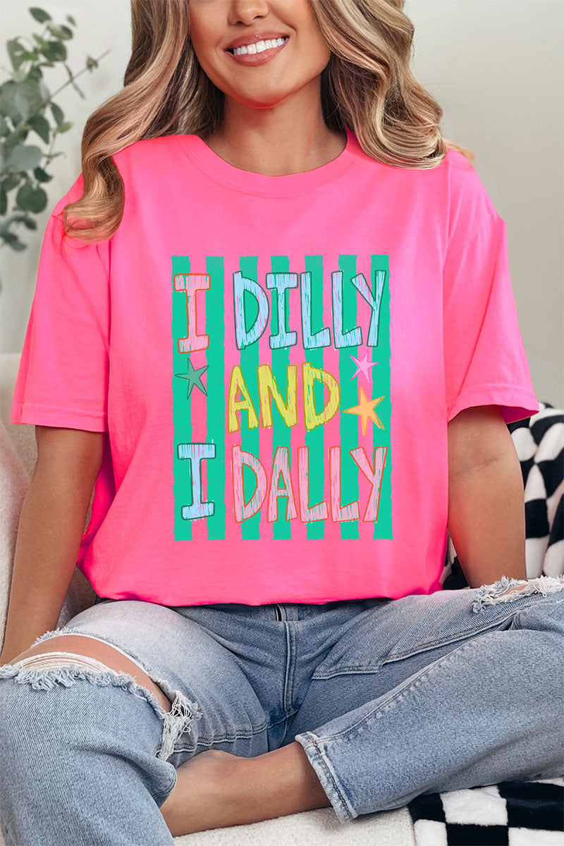 I Dilly & I Dally Comfort Colors Adult Ring-Spun Cotton Tee