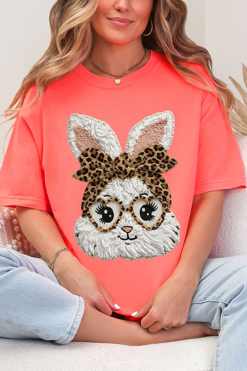 Faux Yarn Easter Bunny Comfort Colors Adult Ring-Spun Cotton Tee