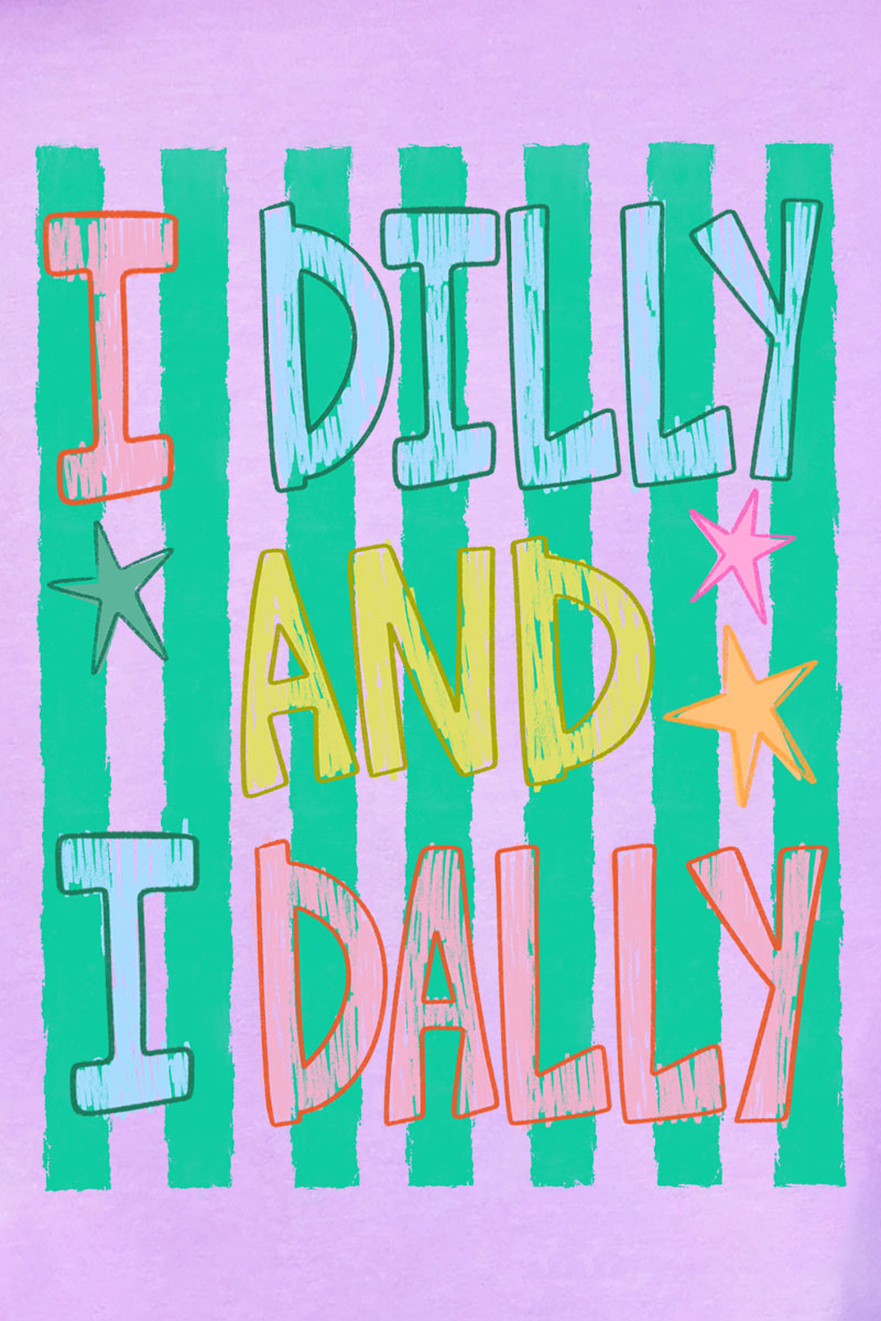 I Dilly & I Dally Comfort Colors Adult Ring-Spun Cotton Tee