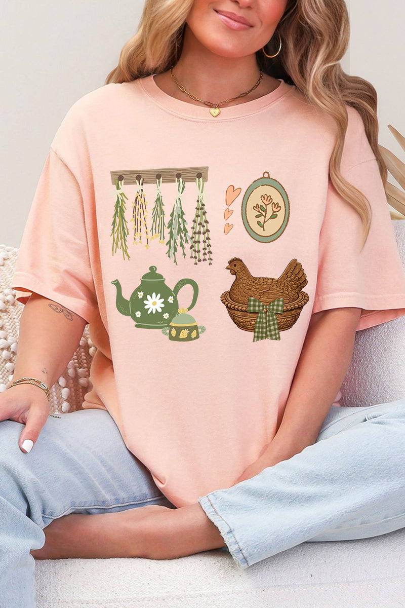 Herbs And Heirlooms Comfort Colors Adult Ring-Spun Cotton Tee
