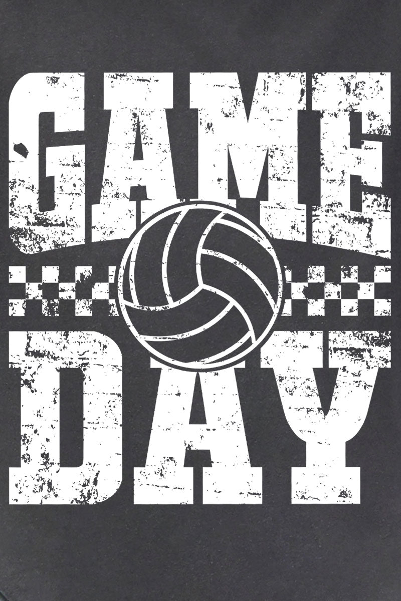 Retro Volleyball Game Day Comfort Colors Adult Ring-Spun Cotton Tee