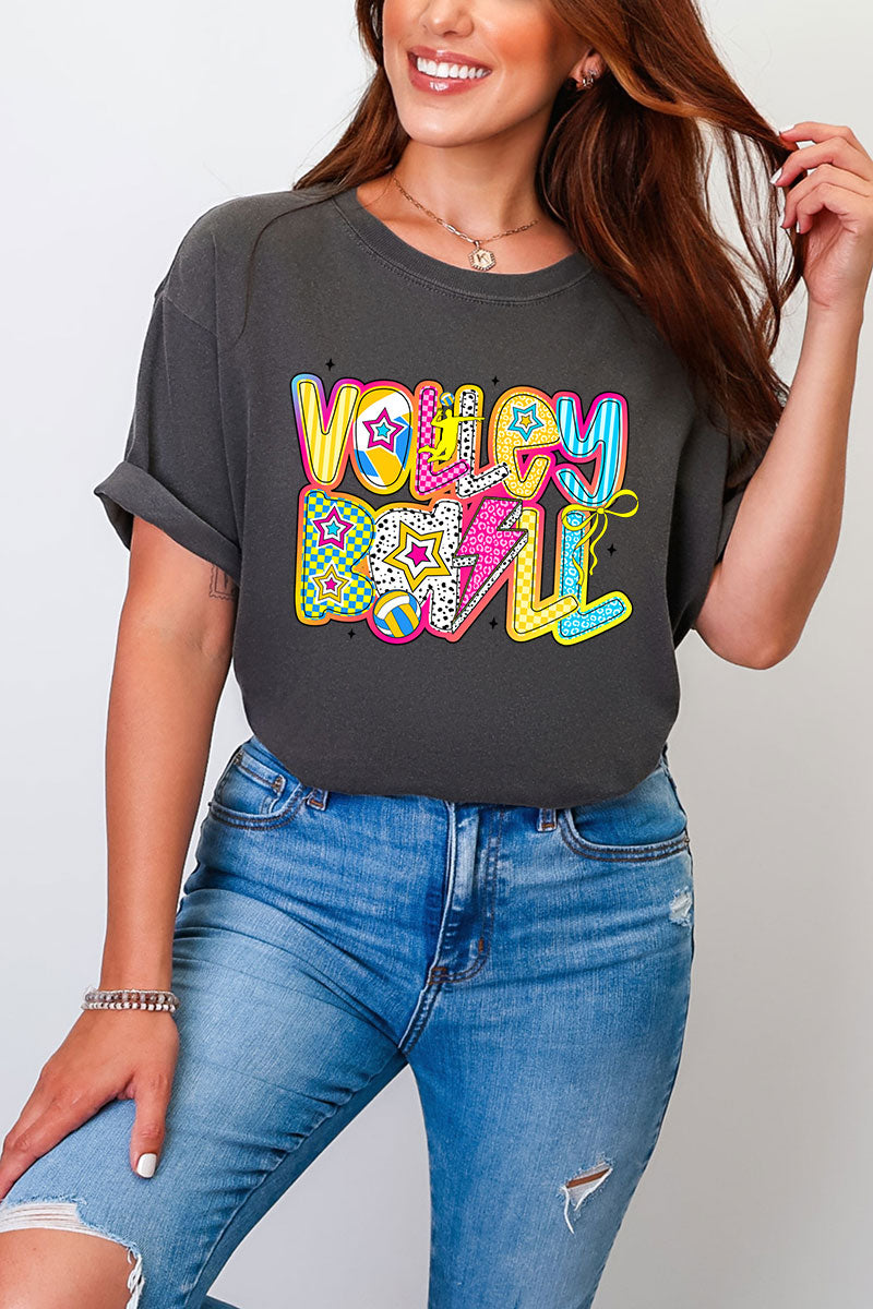 Vibrant Volleyball Comfort Colors Adult Ring-Spun Cotton Tee