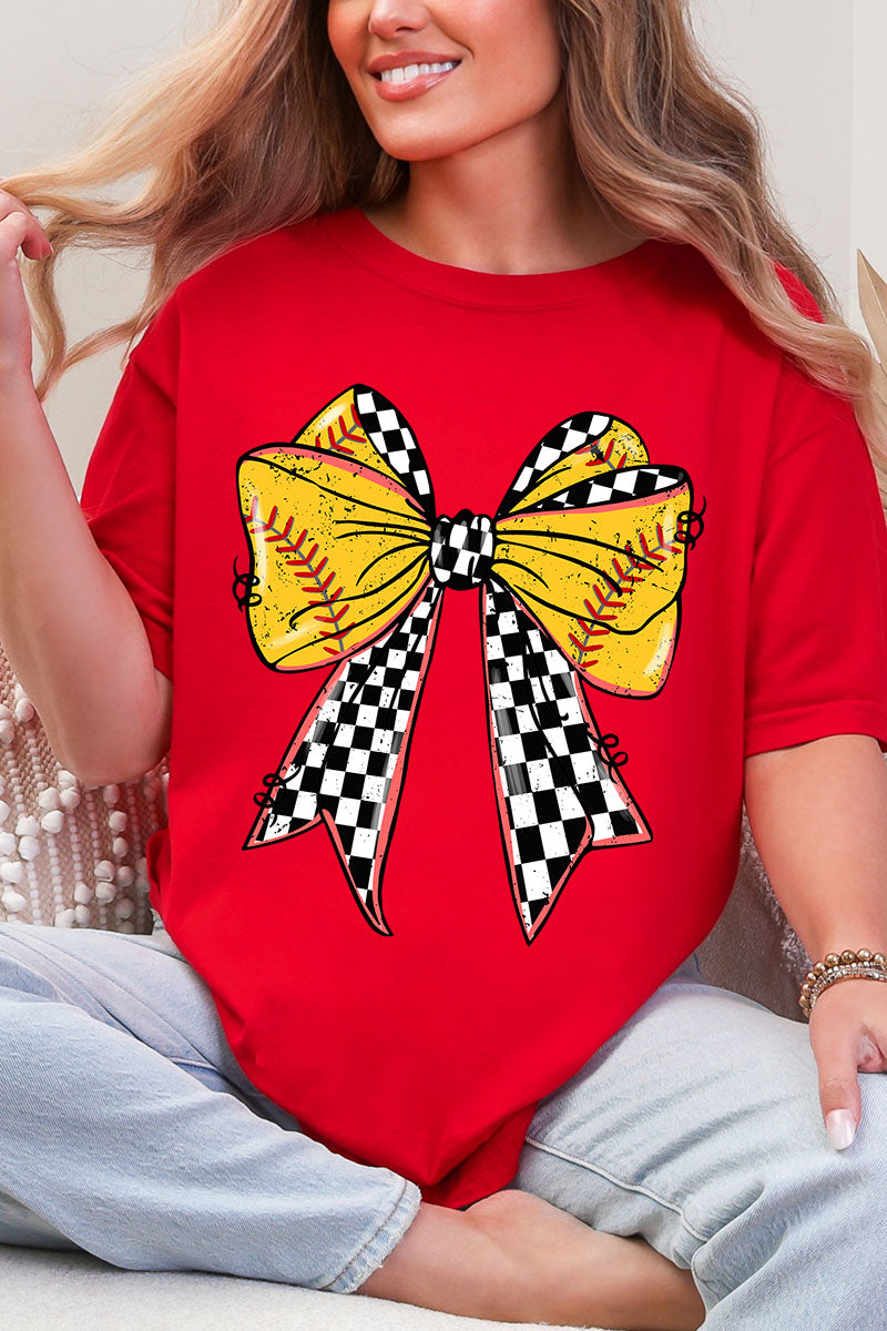 Fastpitch Check Comfort Colors Adult Ring-Spun Cotton Tee