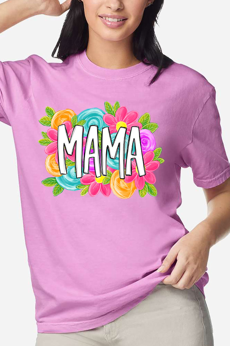 Personalized Mother's Day Bloom Comfort Colors Adult Ring-Spun Cotton Tee *Choose Your Name
