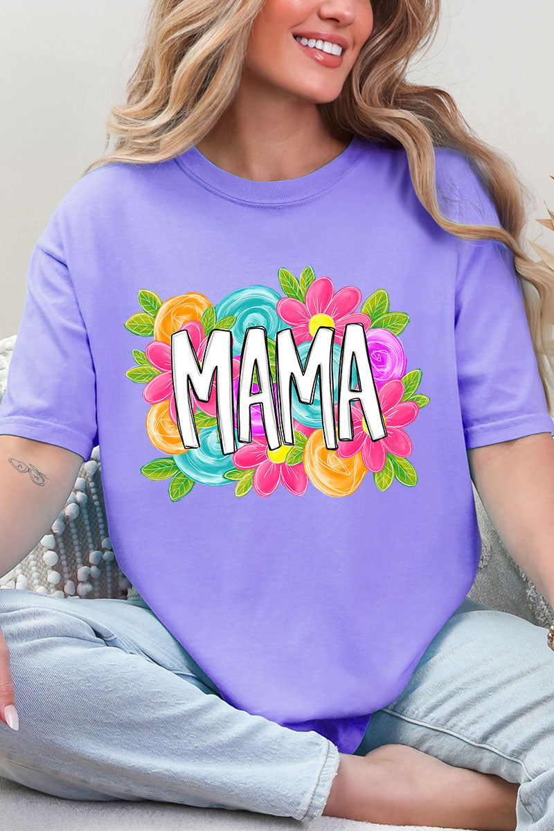 Personalized Mother's Day Bloom Comfort Colors Adult Ring-Spun Cotton Tee *Choose Your Name