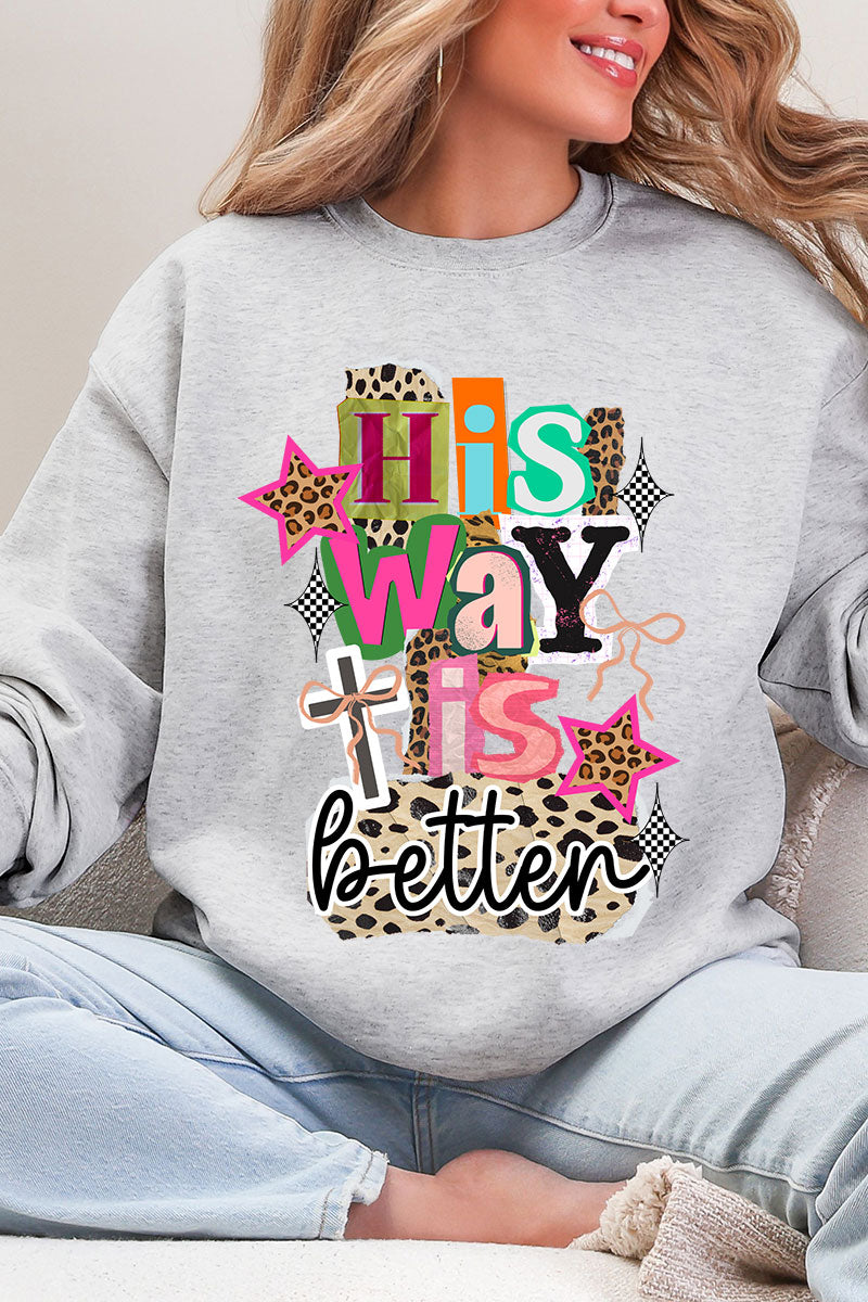 Bold His Way Is Better Heavy Blend Crew Sweatshirt product image 6