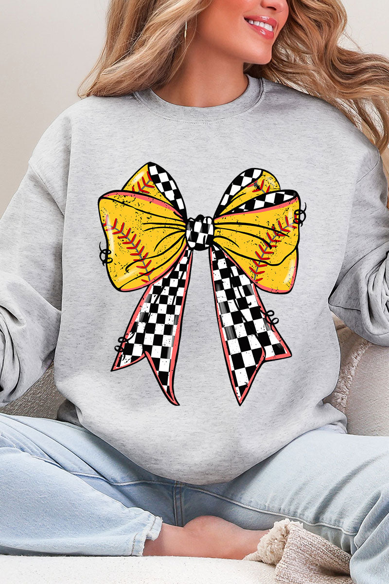 Fastpitch Check Heavy Blend Crew Sweatshirt product image 3