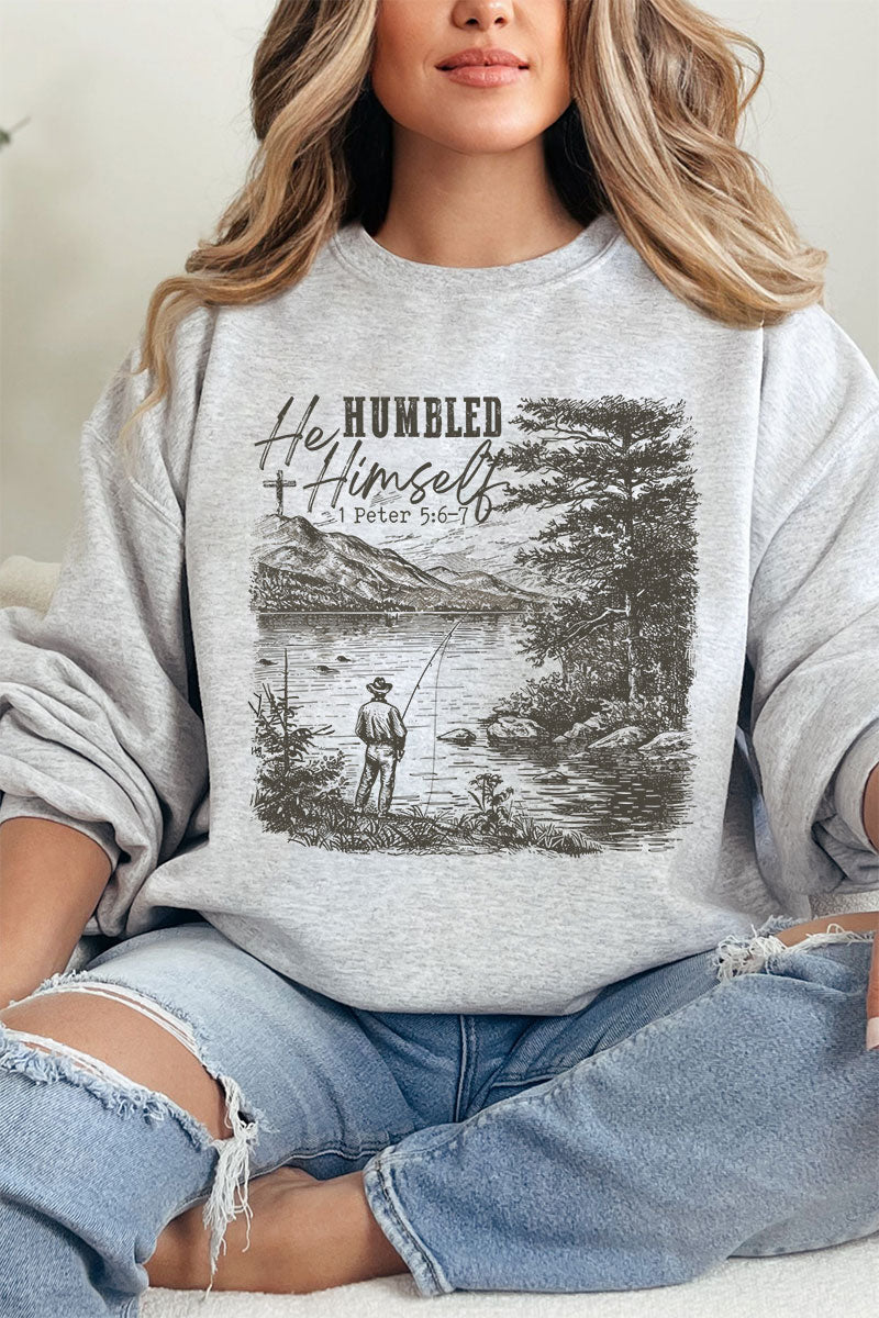 He Humbled Himself Heavy Blend Crew Sweatshirt product image 3