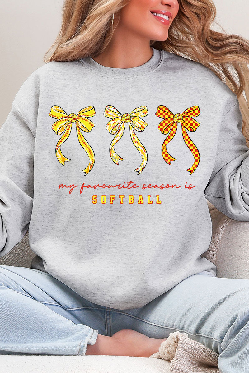 My Favorite Season Is Softball Heavy Blend Crew Sweatshirt product image 3