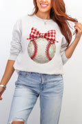 Painted Baseball Bow Heavy Blend Crew Sweatshirt product image 1