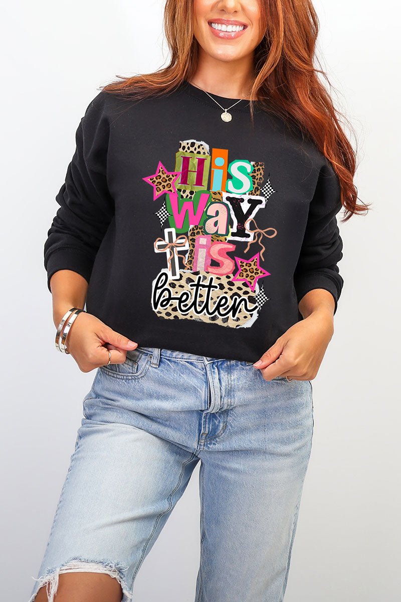 Bold His Way Is Better Heavy Blend Crew Sweatshirt product image 1