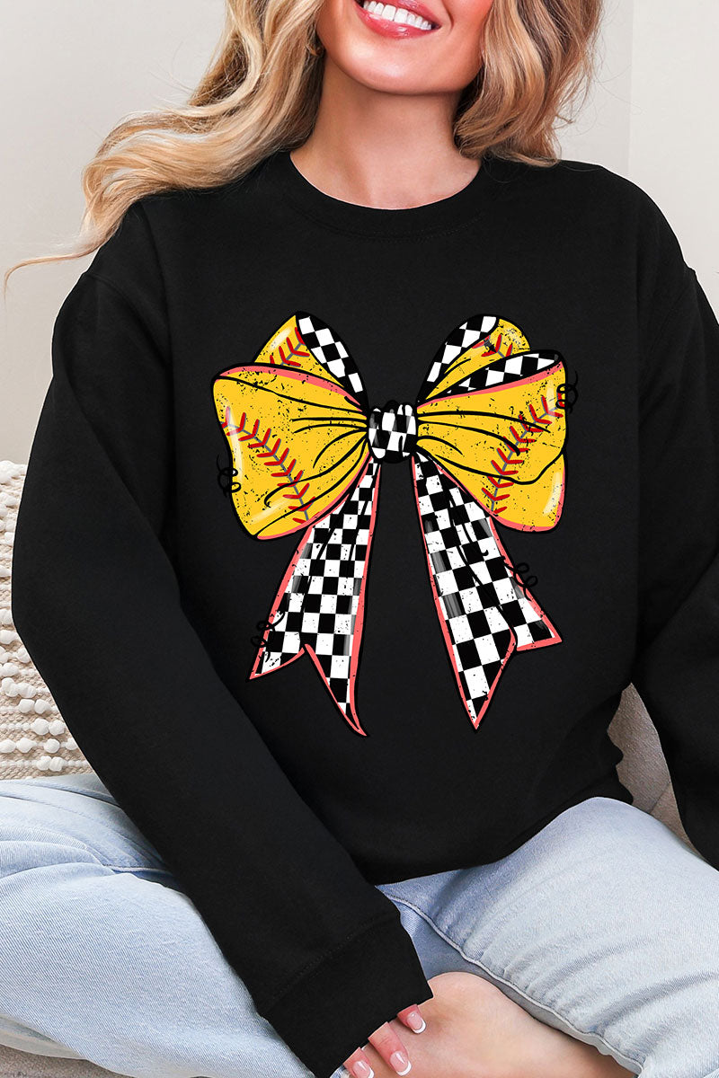 Fastpitch Check Heavy Blend Crew Sweatshirt product image 4