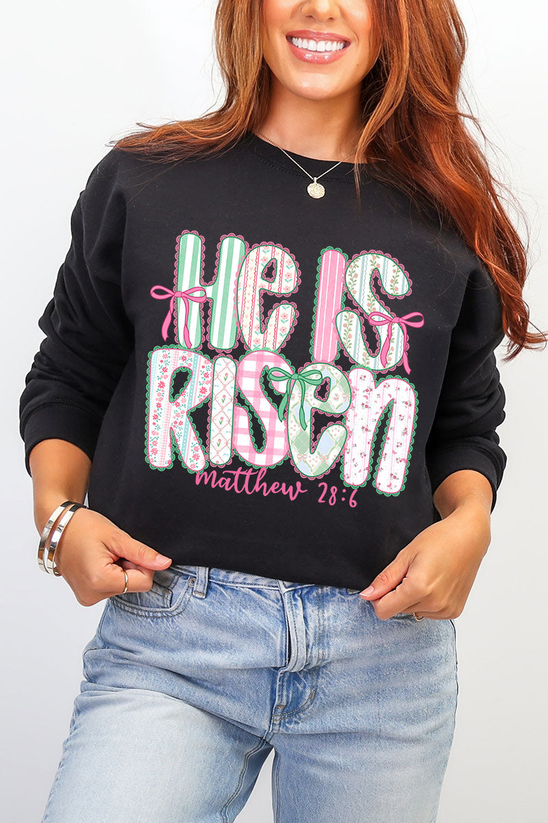 Lace & Bloom He Is Risen Heavy Blend Crew Sweatshirt product image 1