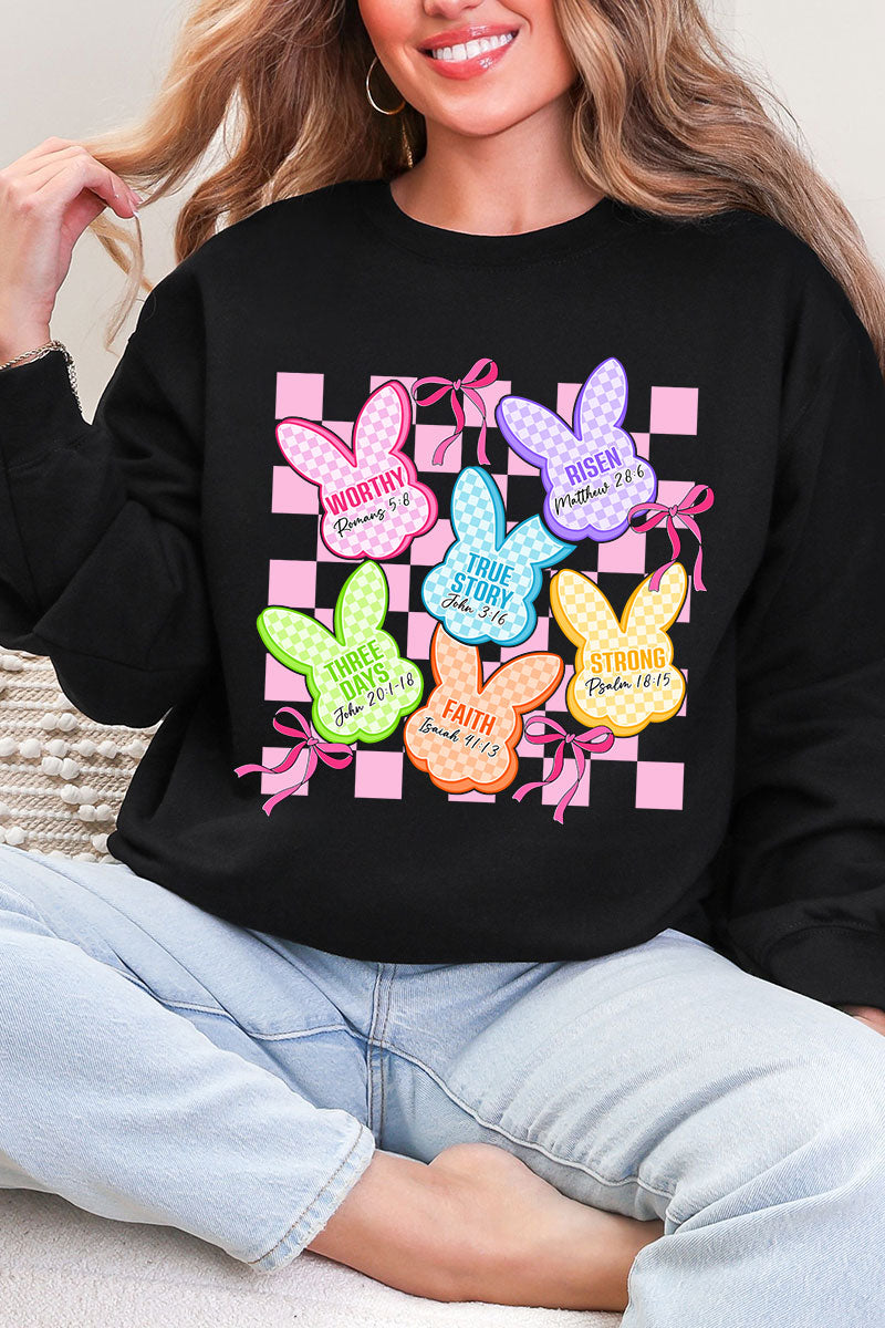 Little Bunnies, Big Faith Heavy Blend Crew Sweatshirt product image 4
