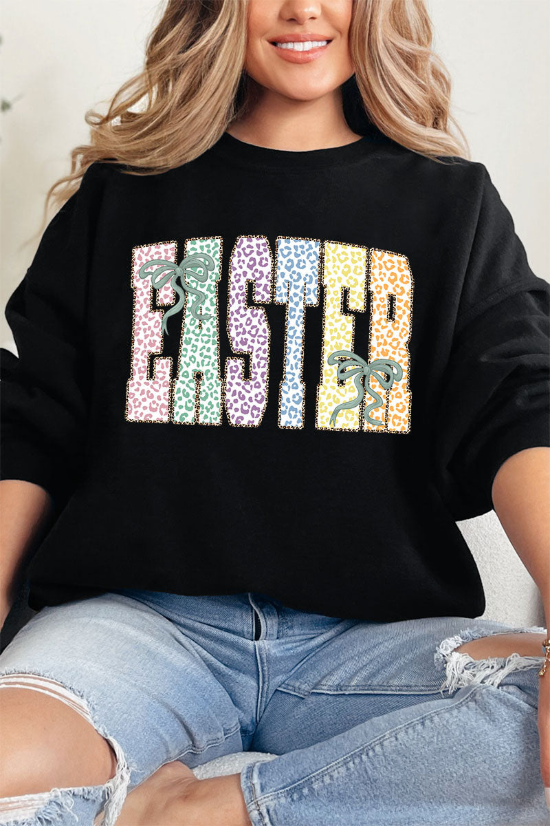 Pastel Easter Coquette Heavy Blend Crew Sweatshirt product image 3
