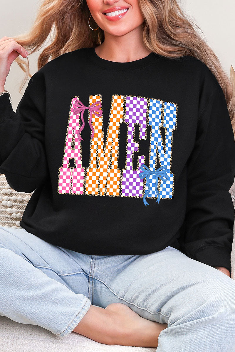 Color Check Amen Heavy Blend Crew Sweatshirt product image 3