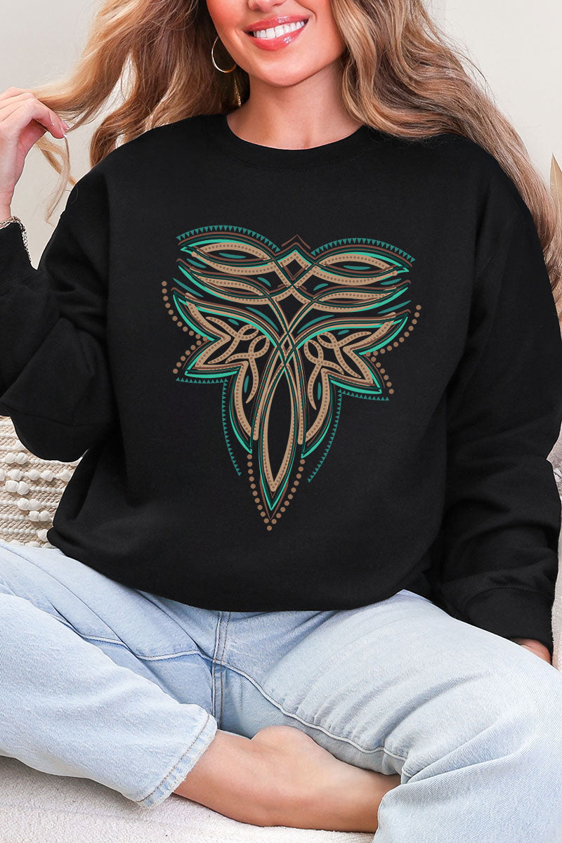 Tan Boot Stitch Heavy Blend Crew Sweatshirt product image 4