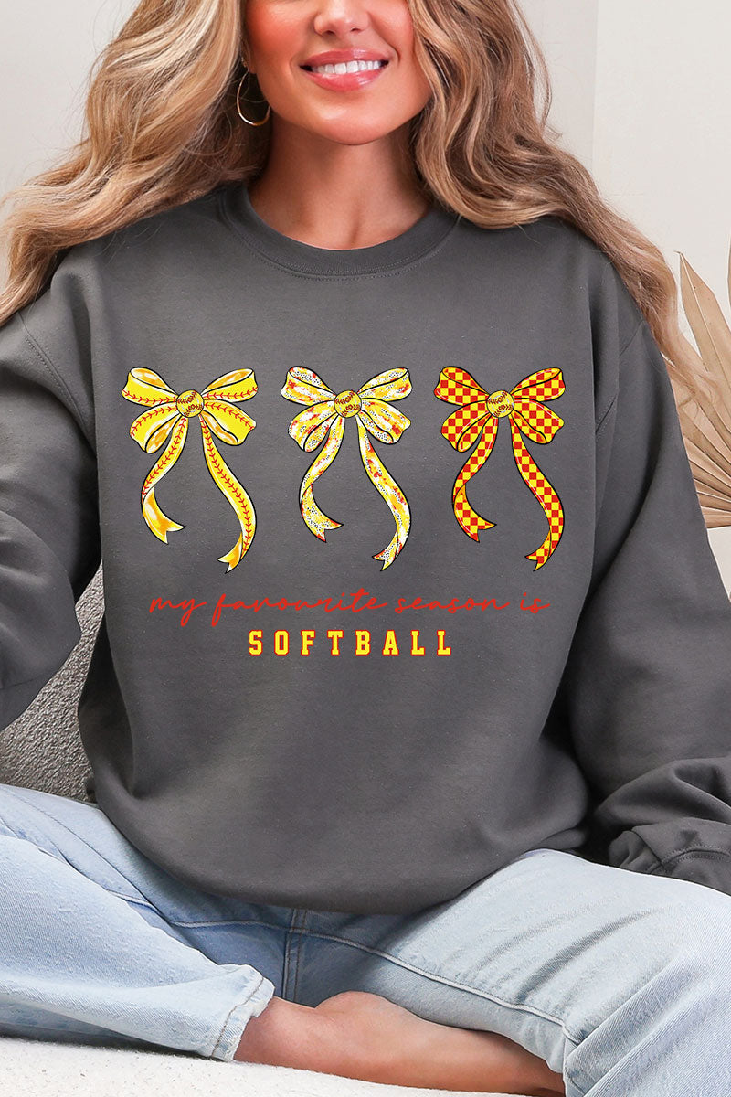 My Favorite Season Is Softball Heavy Blend Crew Sweatshirt product image 5