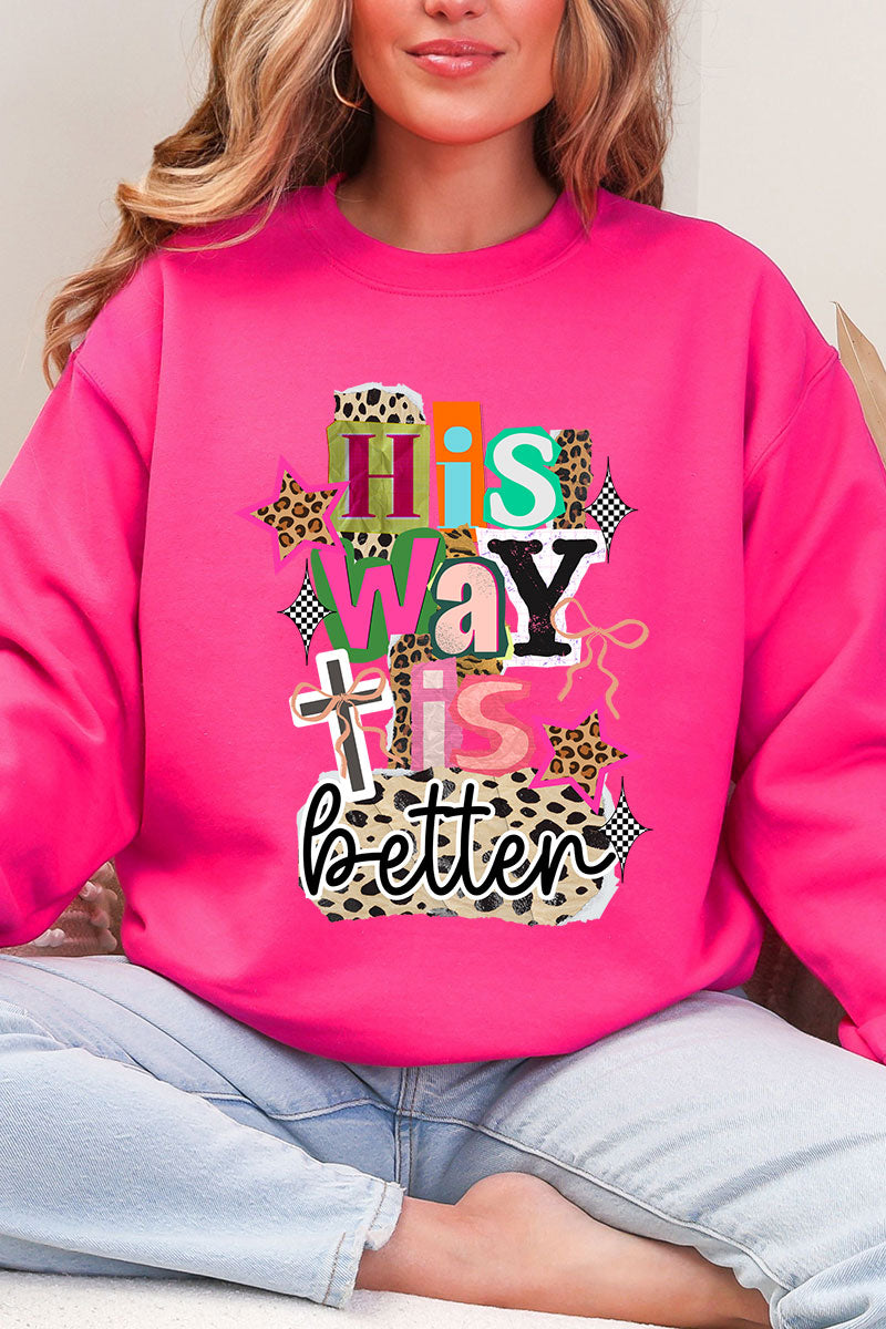 Bold His Way Is Better Heavy Blend Crew Sweatshirt product image 3