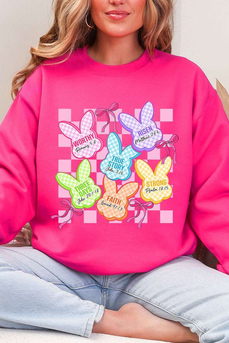 Little Bunnies, Big Faith Heavy Blend Crew Sweatshirt product image 5